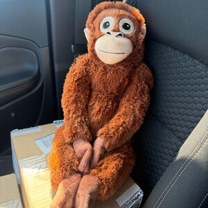 IKEA Brown and Cream Plush Monkey Cuddly Toy